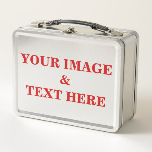 Personalisiertes individuelles Foto Metall Lunch Box