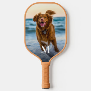 Personalisiertes individuelles Foto-Monogramm Pickleball Schläger