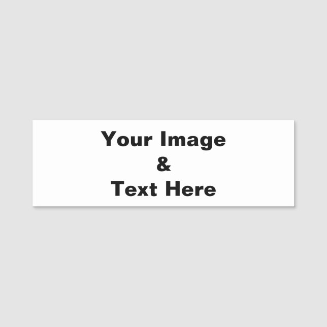 Personalisiertes individuelles Foto Namensschild (Vorderseite)