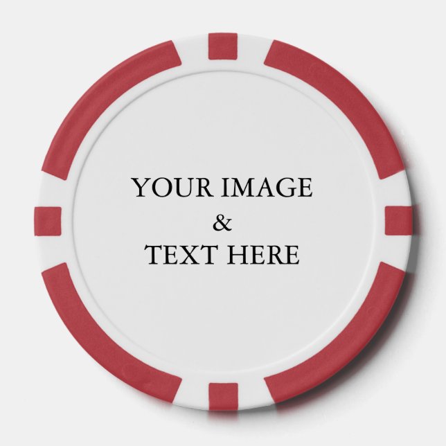 Personalisiertes individuelles Foto Pokerchips (Vorderseite)