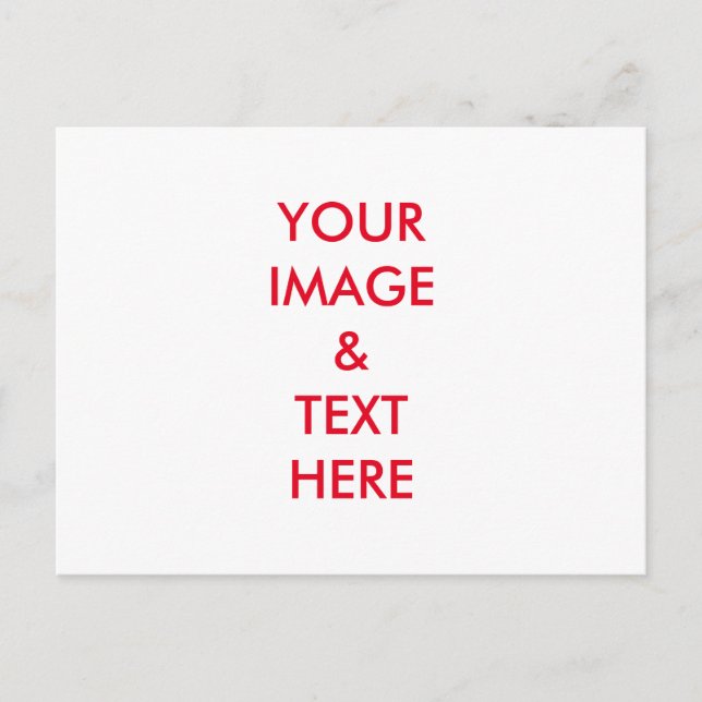 Personalisiertes individuelles Foto Postkarte (Vorderseite)