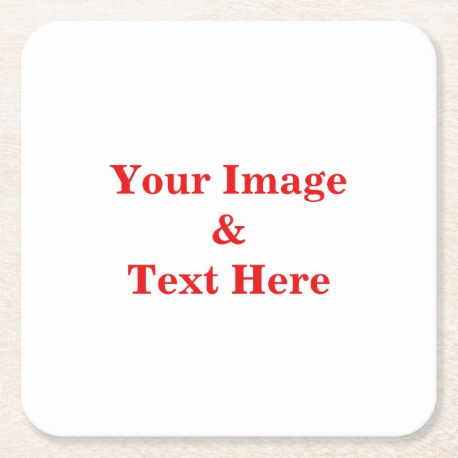 Personalisiertes individuelles Foto Rechteckiger Pappuntersetzer (Vorderseite)