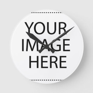 Personalisiertes individuelles Foto Runde Wanduhr