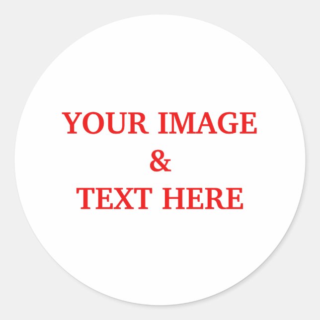 Personalisiertes individuelles Foto Runder Aufkleber (Vorderseite)