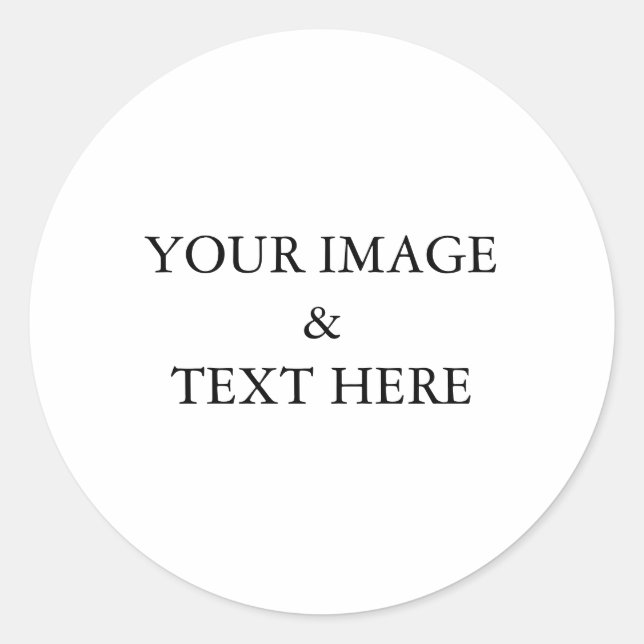Personalisiertes individuelles Foto Runder Aufkleber (Vorderseite)