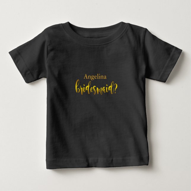 Personalisiertes individuelles Foto & Text Baby T- Baby T-shirt (Vorderseite)