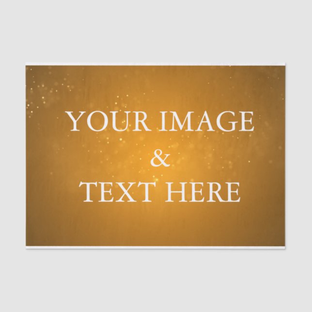 Personalisiertes, individuelles Foto-Tissue Seidenpapier (Vorderseite)