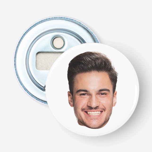 Personalisiertes individuelles Gesicht Flaschenöffner (Vorderseite)