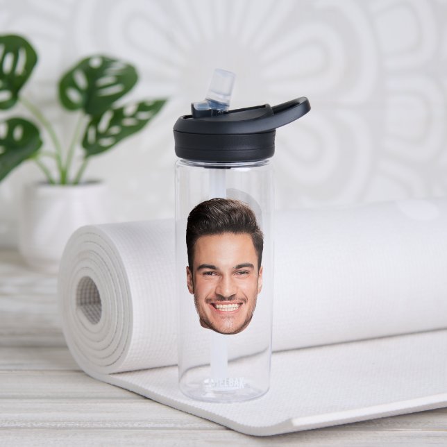 Personalisiertes individuelles Gesicht Trinkflasche (Yoga (gedreht))