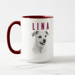 Personalisiertes individuelles Haustierporträt Tasse