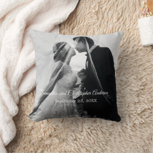 Personalisiertes individuelles Hochzeitsfoto Kissen