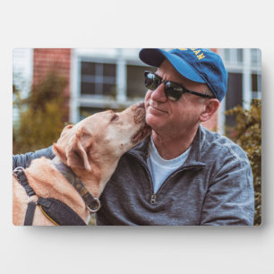 Personalisiertes individuelles Hunde-Foto Erstelle Fotoplatte
