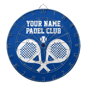 Personalisiertes individuelles Logo Padel-Spieler- Dartscheibe