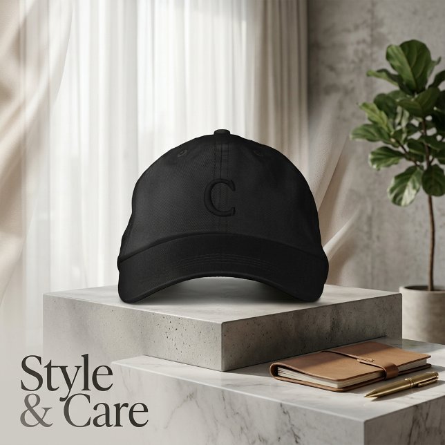 Personalisiertes individuelles Monogramm Bestickte Baseballkappe (Personalized Custom Monogram Embroidered Baseball Cap)