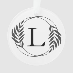 Personalisiertes individuelles Monogramm-Geschenk Ornament