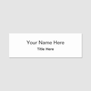 Personalisiertes individuelles professionelles Mit Namensschild