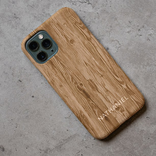 Personalisiertes individuelles Retro-Rostiges-Holz Case-Mate iPhone Hülle
