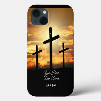 Personalisiertes iPhone 13 Fall Christentum Cross Hülle