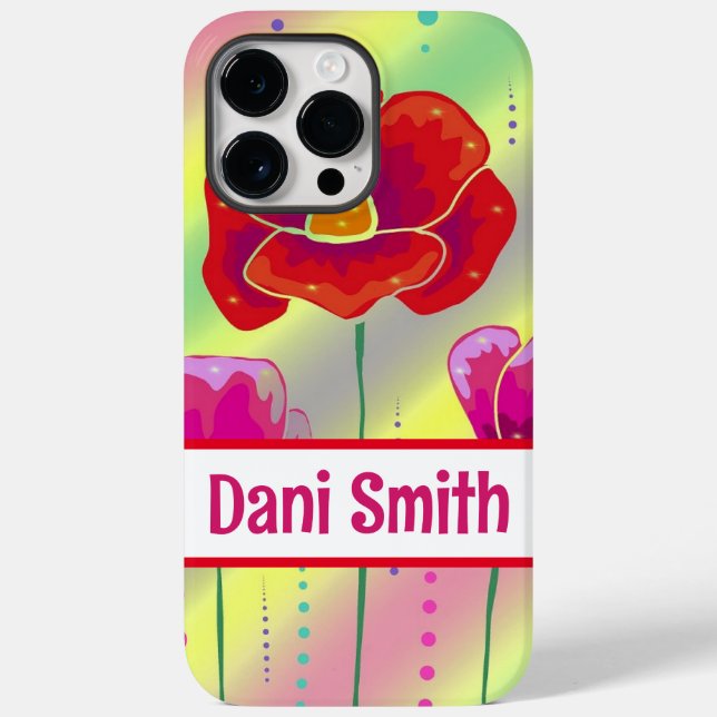 Personalisiertes iPhone 14 Pro Max Gehäuse Case-Mate iPhone Hülle (Rückseite)