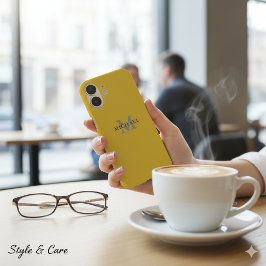 Personalisiertes iPhone 16 Fall mit Name & Initial iPhone 16 Hülle