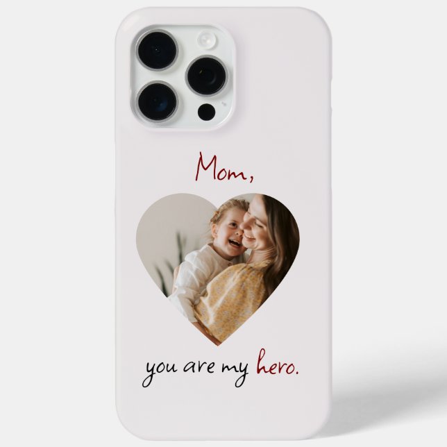 Personalisiertes iPhone Case für Mama Hero (Rückseite)