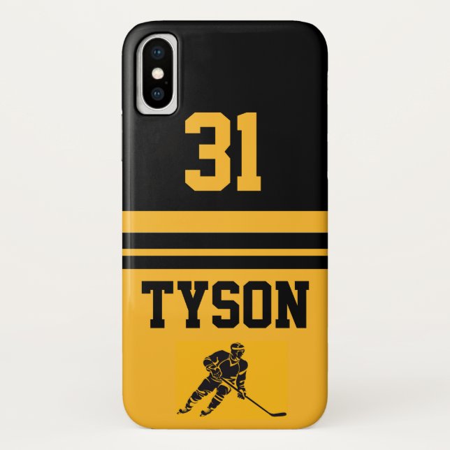 Personalisiertes iPhone-Cover Hockey Case-Mate iPhone Hülle (Rückseite)