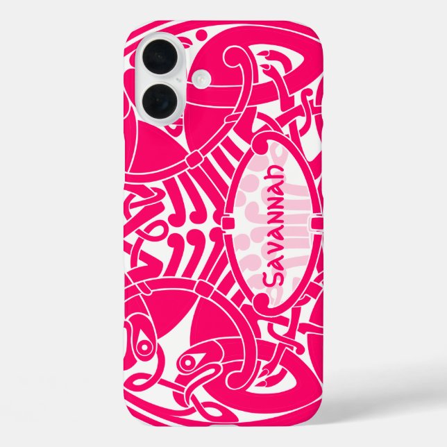 Personalisiertes iPhone mit keltischem Vogelkreism Case-Mate iPhone Hülle (Rückseite)