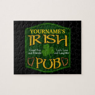 Personalisiertes irisches Pub-Schild Puzzle