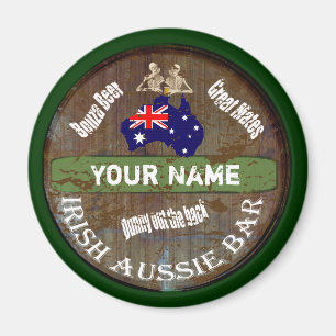 Personalisiertes irisches Pubzeichen Magnet