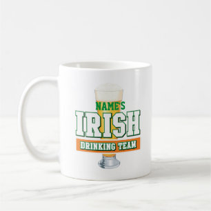 Personalisiertes Irish Drink Team Mattierte Tasse