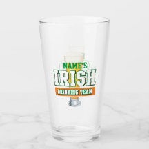 Personalisiertes Irish Drink Team Pint Glass