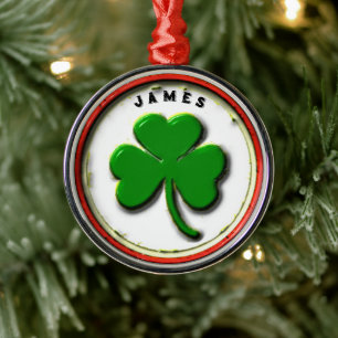 Personalisiertes Irish Holiday-Geschenk Ornament Aus Metall