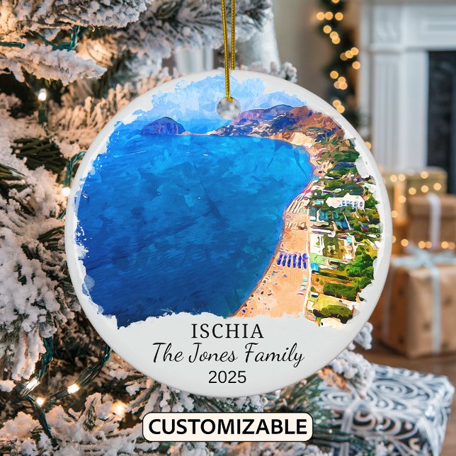 Personalisiertes Ischia-Ornament, Italien Keramik Ornament (Von Creator hochgeladen)