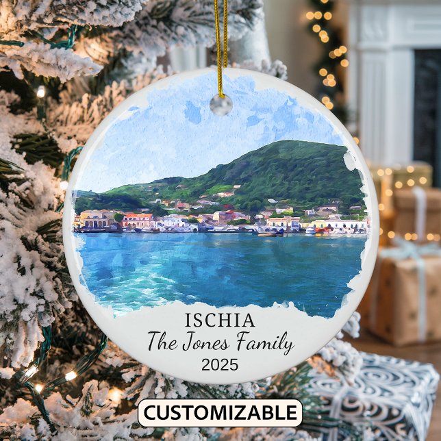 Personalisiertes Ischia-Ornament, Italien Keramik Ornament (Von Creator hochgeladen)