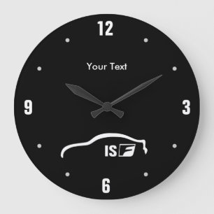 Personalisiertes ISF-Logo Große Wanduhr