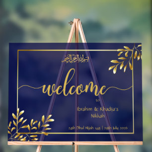 Personalisiertes islamisches Hochzeitsschild – Acr Acrylschild