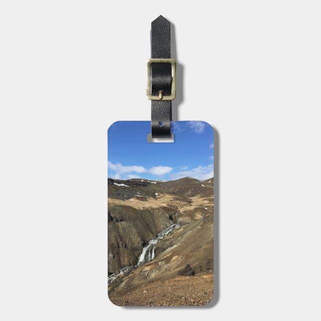 Personalisiertes Island - Gepäckmarke Gepäckanhänger (Vorderseite vertikal)