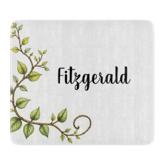 Personalisiertes Ivy Glass Cutting Board Schneidebrett