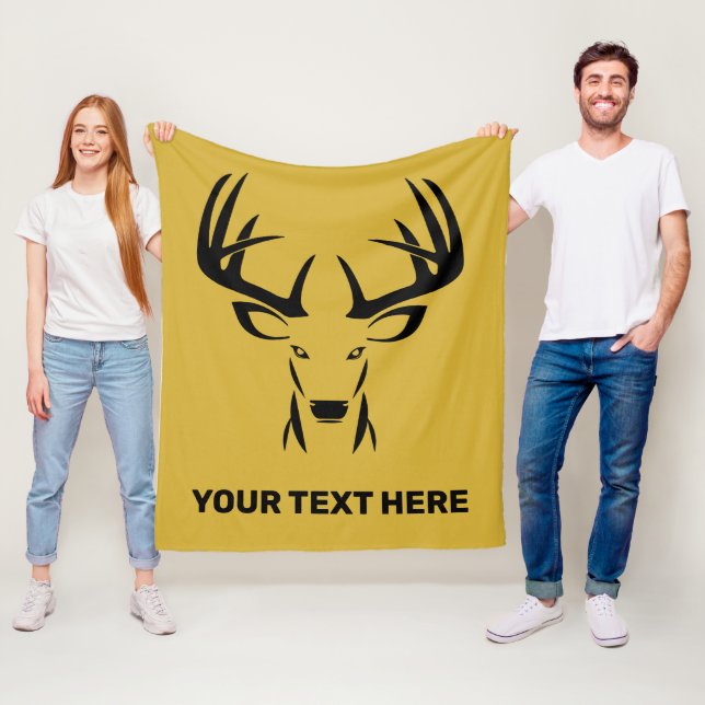 Personalisiertes Jagdschuppen für Jäger Fleecedecke (Beispiel)