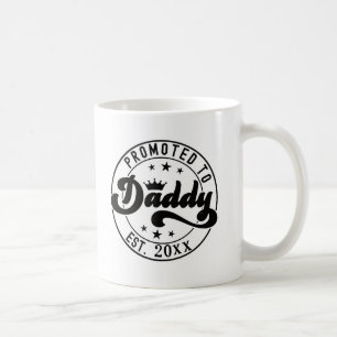 Personalisiertes Jahr zum PAPA befördert Kaffeetasse