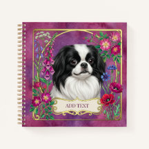 Personalisiertes Japan-Chin-Rosa-Notizbuch
