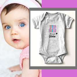 Personalisiertes Jesus Liebe You Olivia Baby Bodys Strampler