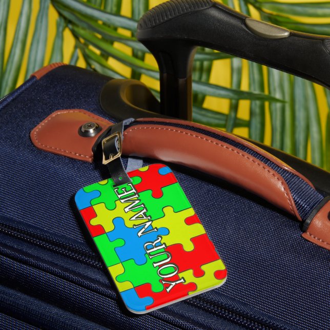 Personalisiertes Jigsaw-Puzzle-Thema  Gepäckanhänger (Vorderseite Insitu 1)