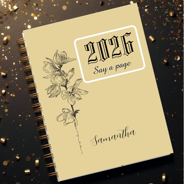 Personalisiertes Journal mit Namen, Gravur Geburts Notizbuch (Von Creator hochgeladen)