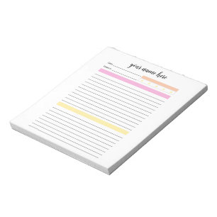 Personalisiertes Journal Notepad Notizblock