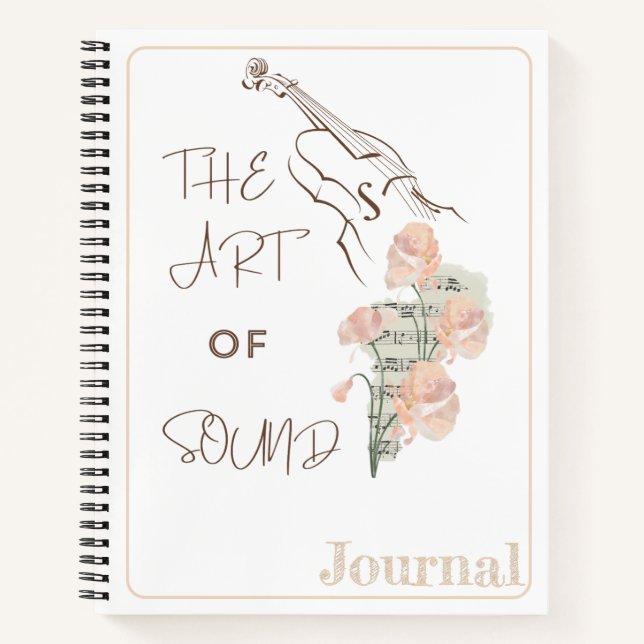 Personalisiertes Journal "Romance in Every Page" Notizbuch (Vorderseite)