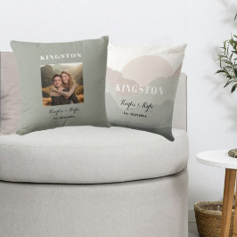 Personalisiertes Jubiläums-Foto-Andenken   Kissen