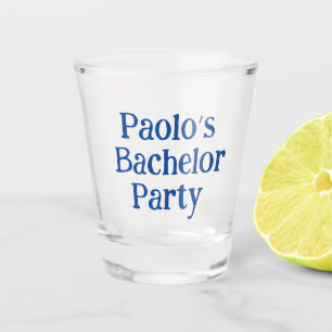 Personalisiertes Junggesellen-Geschenk Schnapsglas