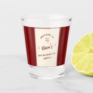 Personalisiertes Junggesellinnen-Abschied Shotglas Schnapsglas