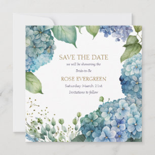 Personalisiertes Junggesellinnenabschied Blaues Ho Save The Date